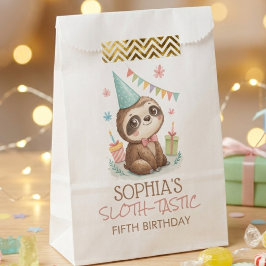 Sacolinha Bicho-preguiça aniversário infantil preguiça-tásti