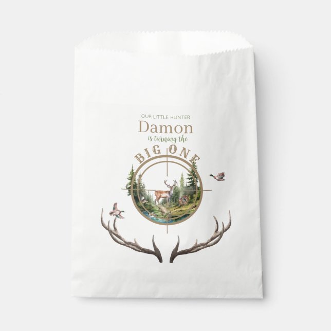 Sacolinha Big One Hunting First Birthday (Frente)