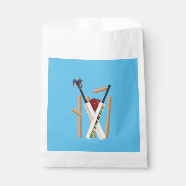 Sacolinha Bilhetes De Críquete, Capacetes, Morcegos E Bailes (Frente)