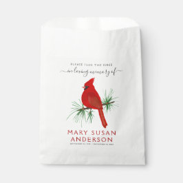 Sacolinha Bird Seed Packet Memorial Funeral Favor Bag