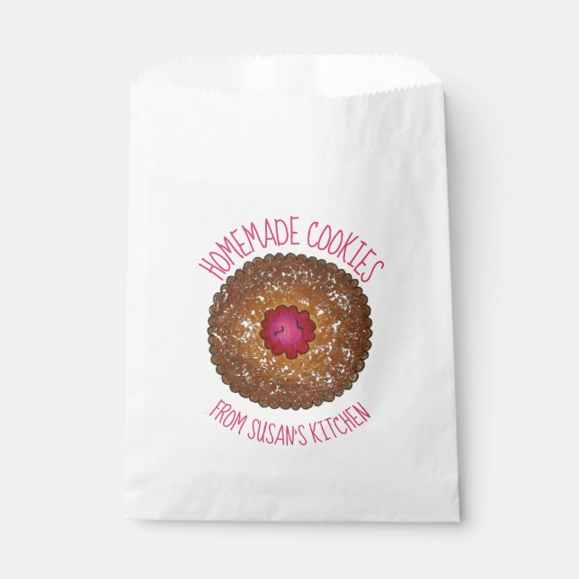 Sacolinha Biscoitos De Framboesa Linzer Torte Homemade Fabri (Frente)