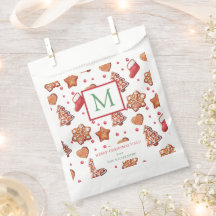 Biscoitos de Natal Feliz Natal Monograma