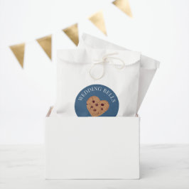 Sacolinha Biscoitos Sinos de Casamento | Chás de Noiva Azuis
