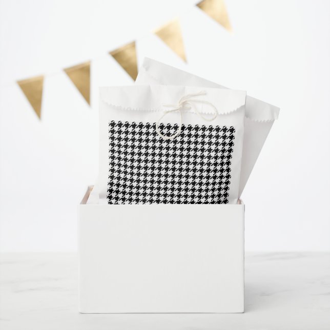 Sacolinha Black and White Houndstooth by Shirley Taylor (Festa)