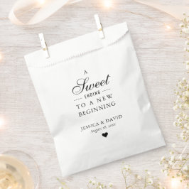Sacolinha Black Sweet Ending New Beging Wedding Favor Bag