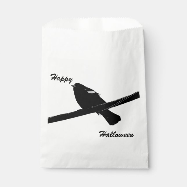 Sacolinha Blackbird Happy Halloween Favor Bags (Frente)