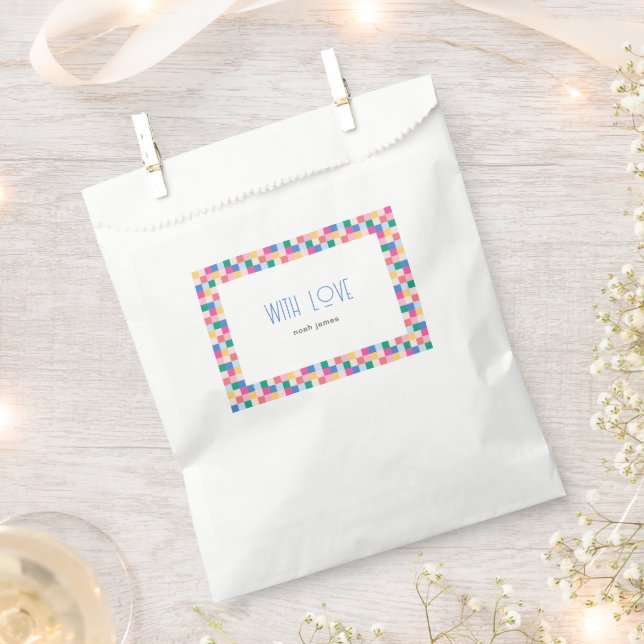 Sacolinha Blocos Multicolores Reproduzíveis (Cortado)