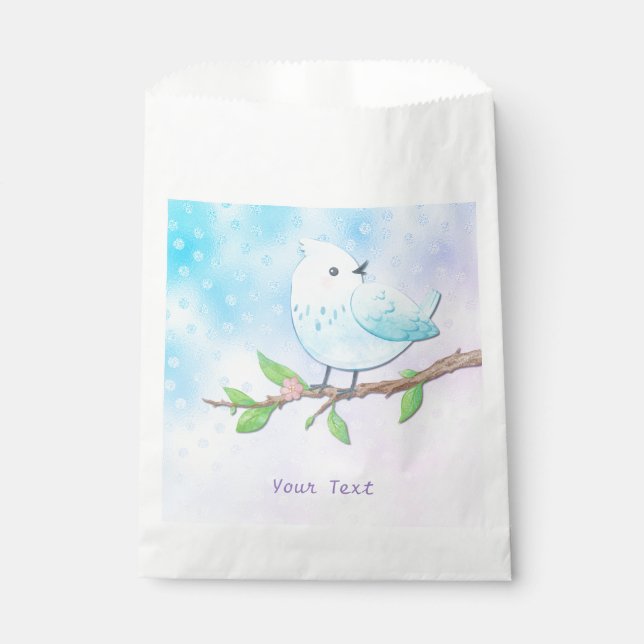 Sacolinha Blue Bird Favor Bag (Frente)