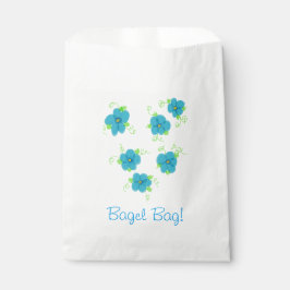 Sacolinha Blue Floral Bagel Bag