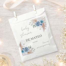 Sacolinha Blue Floral - Chá de fraldas espanhol