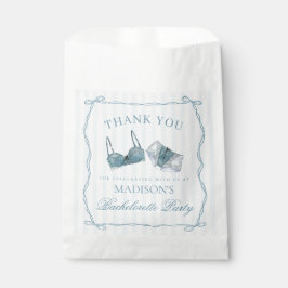 Sacolinha Blue Lingerie Shower Bachelorette Party Dessert