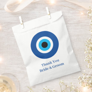 Sacolinha Blue Mati Mau Olho Casamento personalizado Favor B