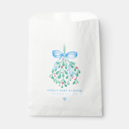 Sacolinha Blue MistletoChá de fraldas Favor Bag