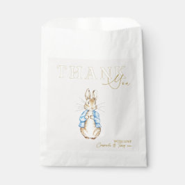 Sacolinha Blue Peter o Chá de fraldas do Coelho Obrigado