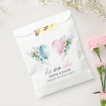 Blue Pink Balões de Gênero