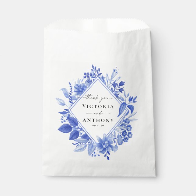 Sacolinha Blue Porcelain Wedding (Frente)