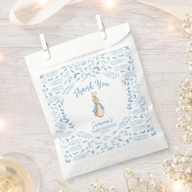 Sacolinha Blue White Peter o Chá de fraldas Beatrix do coelh (Cortado)