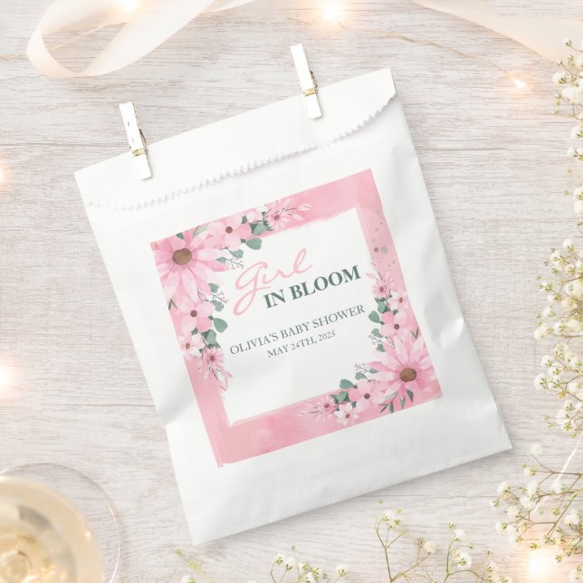 Sacolinha Blush Pink Girl em Chá de fraldas (Cortado)