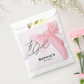 Sacolinha Blush Rosa Aquarela Moderna É Uma Menina