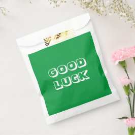 Sacolinha Boa sorte, bom estilo, tipografia moderna branca