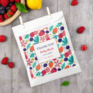 Sacolinha Boas Frutas Obrigado Berry Muito Chá de fraldas