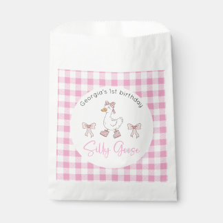 Sacolinha Bobo Ganso Rosa Favor de Aniversário Bag