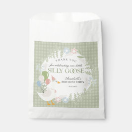 Sacolinha Bobo Verde Goose Floral Gingham Birthday Dessert