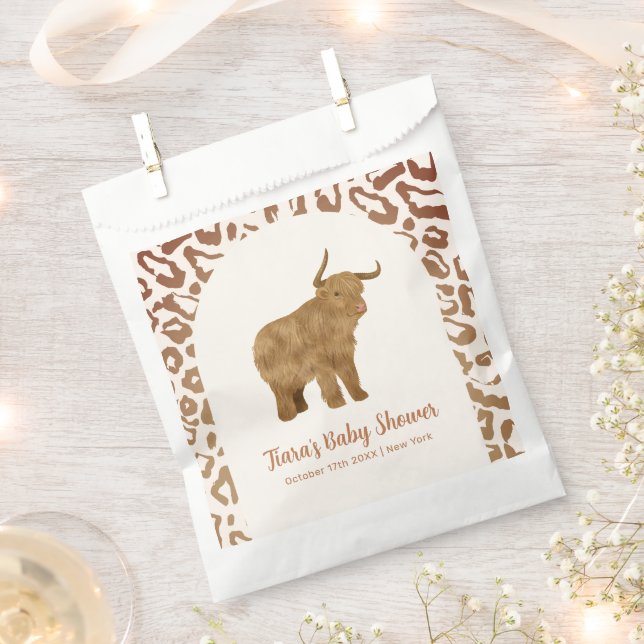 Sacolinha Boho Arch Santa Chá de fraldas Ocidental (Cortado)