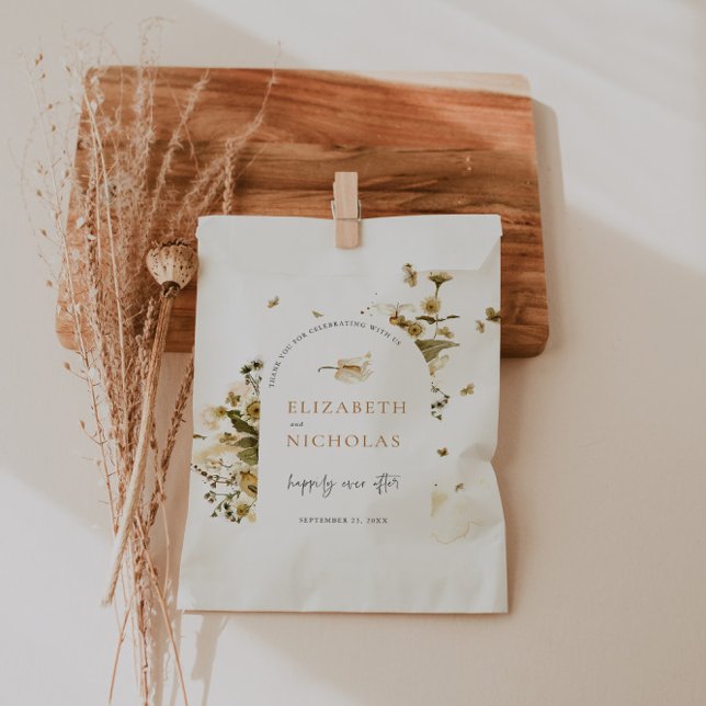 Sacolinha Boho Autumn Wildflower | Casamento Botânico (Criador carregado)