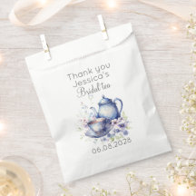 Boho Bridal Tea Blue Floral Vintage Bridal Shower