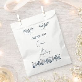 Sacolinha Boho Floral de Flor Azul