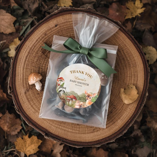 Sacolinha Boho Forest Woodland Chá de fraldas Russo (Criador carregado)