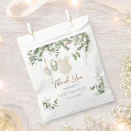 Sacolinha Boho Girl Winter Chá de fraldas Obrigado Por Favor