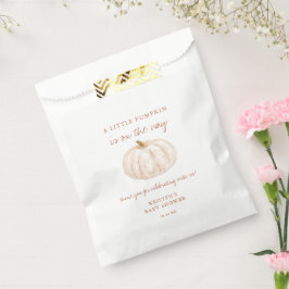 Sacolinha Boho Little Pumpkin Fall Chá de fraldas Favor Bols
