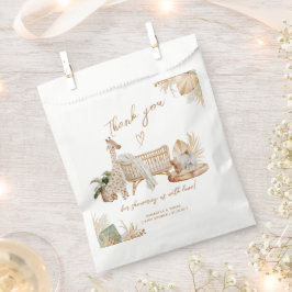 Sacolinha Boho Moderno Sexo Cardíaco Chá de fraldas Neutro