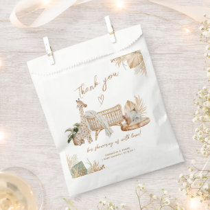 Sacolinha Boho Moderno Sexo Cardíaco Chá de fraldas Neutro