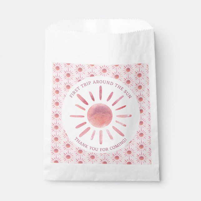 Sacolinha Boho Primeira Viagem Em Torno Do primeiro aniversa (Frente)