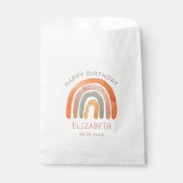 Sacolinha Boho Rainbow Happy Birthday Favor Bag