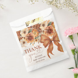 Sacolinha Boho Rustic Fall Floral Baby Shower Party