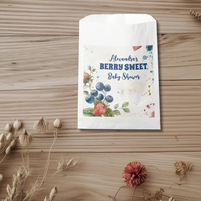 Sacolinha Boho Strawberry Berry Sweet Chá de fraldas (Criador carregado)