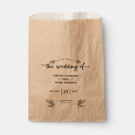 Sacolinha Boho Trendy Script Wedding