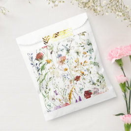 Sacolinha Boho Wildflower Aquarela Primavera Flor