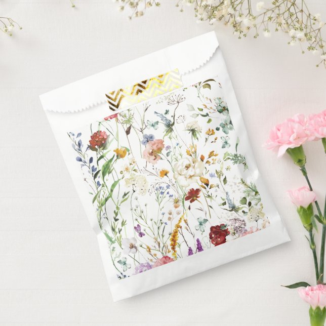 Sacolinha Boho Wildflower Aquarela Primavera Flor (Selado)