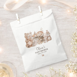 Sacolinha Boho Woodland Animal Gênero Chá de fraldas neutro