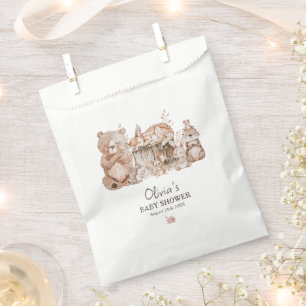 Sacolinha Boho Woodland Animal Gênero Chá de fraldas neutro