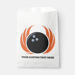Sacolinha Bola de boliche de Texto Personalizada com Chamada