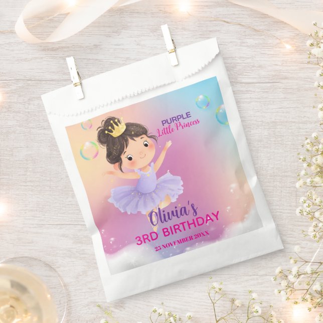 Sacolinha Bola Princesa Roxa (Cortado)