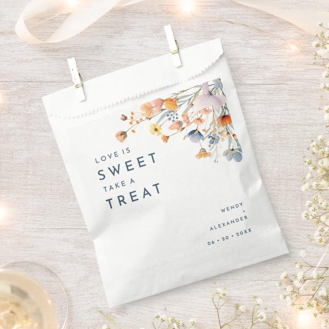 Sacolinha Bold Elegant Floral Wedding (Cortado)