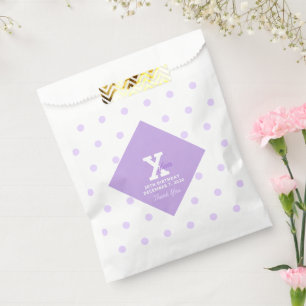 Sacolinha Bolinhas De Púrpura De Pastel Elegante Bolsas Fav