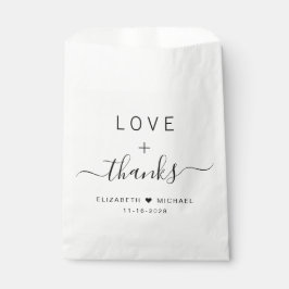 Sacolinha Bolo de Casamento Amor e Gratidão